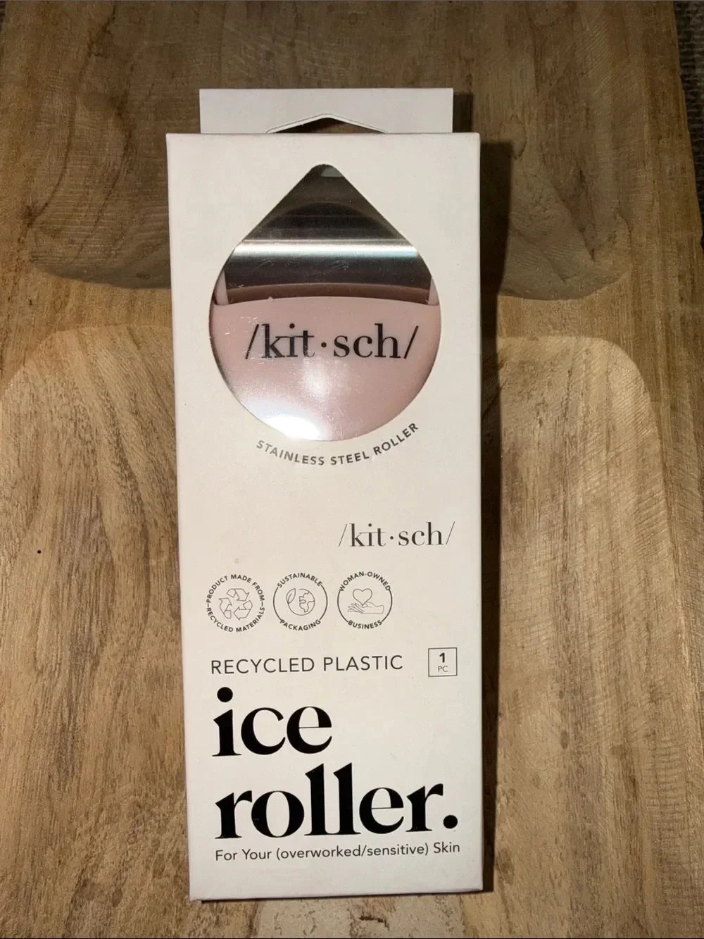 Kitsch Stainless Steel Ice Roller - Pink
